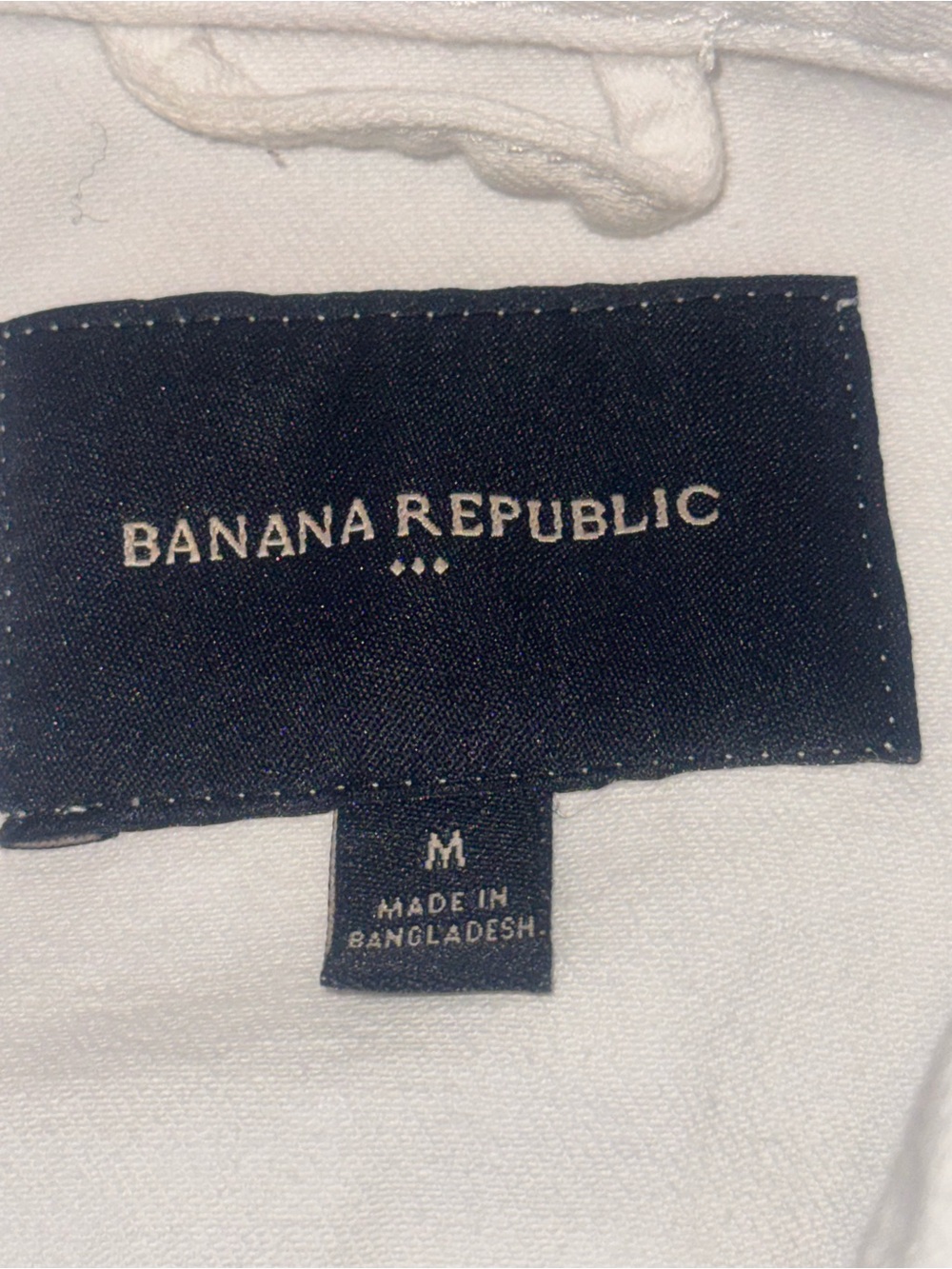 BANANA Republic white denim jacket women’s size Medium - Picture 3 of 17